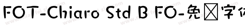 FOT-Chiaro Std B FO字体转换